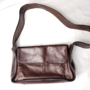 Carroll Collection Vintage Brown Leather Small Bag